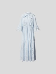 Maxikleid mit Schluppe von Self-Portrait Blau - 5