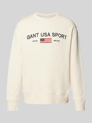 Sweatshirt mit Label-Stitching von Gant Beige - 16