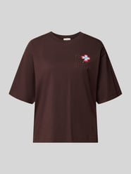 Oversized Fit T-Shirt aus reiner Baumwolle mit Logo-Stickerei von Closed - 1