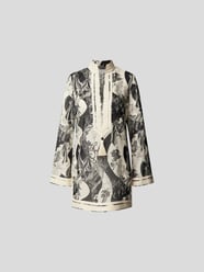 Tunika mit Allover-Muster von Tory Burch Schwarz - 8