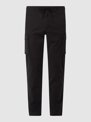 Relaxed fit cargobroek met stretch, model 'Detroit' van s.Oliver BLACK LABEL Grijs / zwart - 31