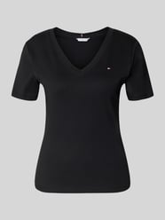 t-shirt o kroju slim fit z czystej bawełny od Tommy Hilfiger - 10