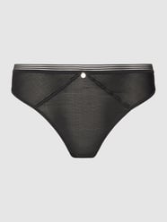 String met applicatie, model 'Zoe' van s.Oliver RED LABEL Zwart - 39