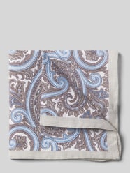 Leineneinstecktuch mit Paisley-Muster von Verugia Beige - 38