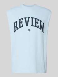 top z nadrukiem z logo od REVIEW - 3