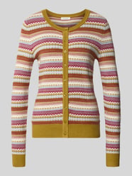 Strickjacke aus Viskose-Mix im Allover-Look von Christian Berg Woman - 5