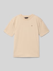 Regular Fit T-Shirt aus reiner Baumwolle von Tommy Hilfiger Teens Beige - 32