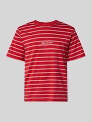 T-shirt w paski z okrągłym dekoltem od JACK & JONES - 48