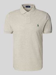 Custom slim fit poloshirt met labelstitching van Polo Ralph Lauren - 42