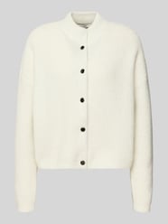 Gebreid jack met opstaande kraag, model 'manzi' van Gestuz Beige - 26