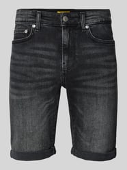 Slim Fit Jeansshorts im 5-Pocket-Design Modell 'PLY' von Only & Sons Schwarz - 44