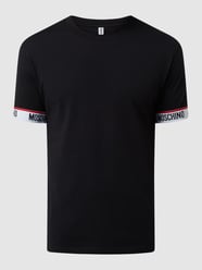 T-shirt van katoen  van Moschino Swim + Underwear Grijs / zwart - 5