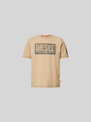 T-Shirt aus reiner Baumwolle von Diesel Braun - 1