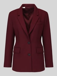 Regular Fit Longblazer aus Viskose-Mix Modell 'RITA' von Selected Bordeaux - 26