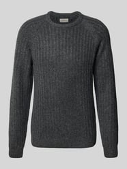 Krój regular fit sweter z dzianiny z dodatkiem wełny model „DEXTER” od Blend - 31