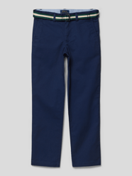 Stoffhose mit Logo-Stitching von Polo Ralph Lauren Kids Blau - 33