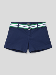 Shorts mit Stoffgürtel von Polo Ralph Lauren Kids Blau - 46