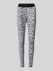 Leggings mit Animal-Print Modell 'Sharon' von OH APRIL Grau - 19