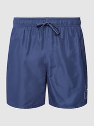 Badehose mit Label-Print Modell 'Swoosh Break' von Nike Blau - 3