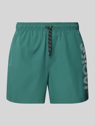 Spodenki kąpielowe z nadrukiem z logo model ‘STMAUI’ od Jack & Jones - 10