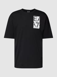T-shirt z nadrukiem z logo od EA7 Emporio Armani Czarny - 35