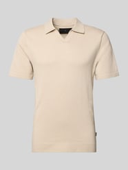 Strickshirt mit V-Ausschnitt Modell 'MILANO' von JACK & JONES Premium Beige - 23