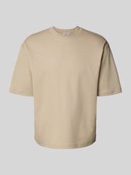 T-shirt met ronde hals van JAKE*S STUDIO MEN Beige - 45