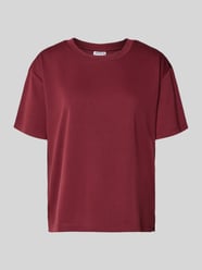 T-Shirt mit geripptem Rundhalsausschnitt von Jake*s Casual - 23