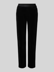 Stoffhose mit elastischem Logo-Bund von Marc Cain - 30