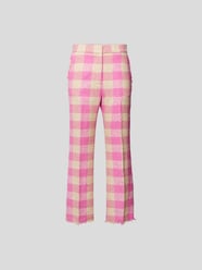 Hose mit Vichy-Karo von MSGM Pink - 8