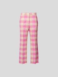 Hose mit Vichy-Karo von MSGM Pink - 36