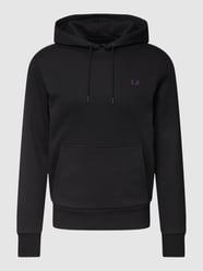Hoodie met labeldesign, model 'Laurel' van Fred Perry Grijs / zwart - 37