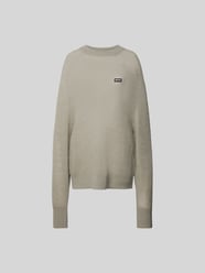 Oversize’owy sweter z wełny o dzianinowym wyglądzie od ROTATE - 42