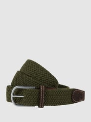 Flechtgürtel mit Lederbesatz  von Billybelt Grün - 9