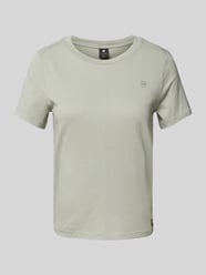 T-Shirt mit Label-Details Modell 'Front seam' von G-Star Raw Grün - 45