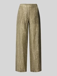 Wide Fit Stoffhose aus Lyocell-Mix von Jake*s Collection Beige - 45