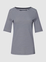 T-shirt met streepmotief van Christian Berg Woman Blauw / turquoise - 44