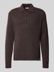 Sweter z dzianiny z Mieszanka wełny z Kołnierzyk polo od Calvin Klein Jeans - 9