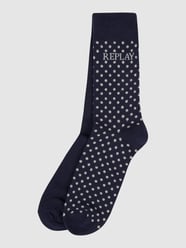 Socken aus Baumwollmischung im 2er-Pack  von Replay Underwear Blau - 7