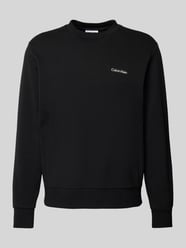 Sweatshirt mit Label-Detail von CK Calvin Klein Schwarz - 48