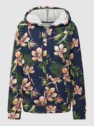 Bluza rozpinana z kwiatowym wzorem na całej powierzchni model ‘DIVE’ od Roxy Niebieski - 16