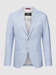 2-knoops colbert met reverskraag, model 'Data' van Cinque Blauw / turquoise - 28