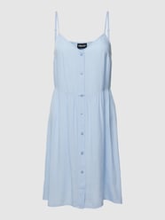 Mini-jurk met all-over motief, model 'TALA' van Pieces Blauw / turquoise - 22