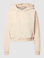 Sweatjack met extra brede schouders en steekzakken van Jake*s Casual Beige - 32