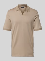 Regular Fit Poloshirt mit V-Ausschnitt Modell 'Bolo' von Cinque Beige - 20