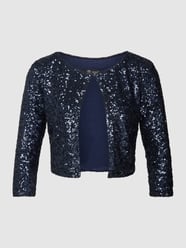 Bolero mit Paillettenbesatz von Paradi Blau / Türkis - 37
