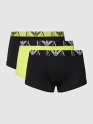 Trunks mit elastischem Logo-Bund im 3er-Pack von Emporio Armani Gelb - 36