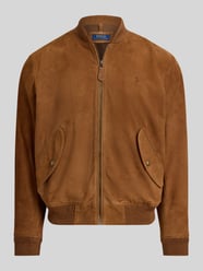 Regular fit leren jack met zijwaartse klepzakken van Polo Ralph Lauren - 12