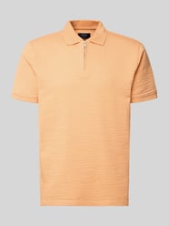 Regular Fit Poloshirt mit Strukturmuster von MCNEAL Orange - 5