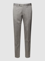 Spodnie materiałowe w kant model ‘Cane’ od Atelier Torino Szary - 25